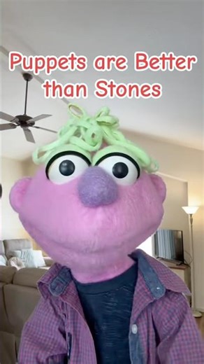 Puppets preaching the gospel are better than stones. #puppets #puppetry #puppetministry