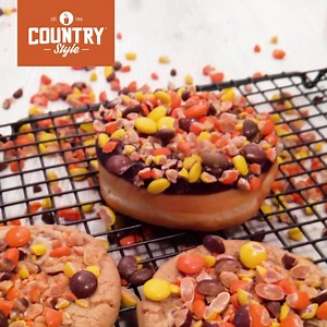 10K views · 47 reactions | We know you want a piece of this. Try our NEW REESE’S PIECES cookie and doughnut today! Find a Country Style near you: https://www.countrystyle.com/stores/ | Country Style | Facebook