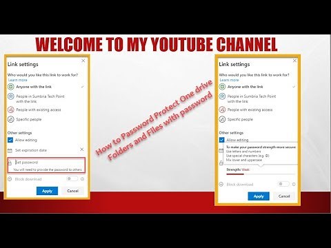How to Password Protect One drive Folders and Files with password