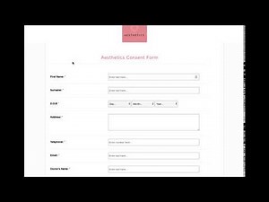 Aesthetics Consent Form Template