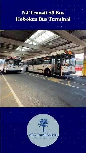 NJ Transit 85 Bus Departs Hoboken Bus Terminal