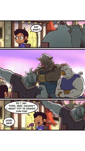 😂Luz said the WRONG thing at dinner #huntertoh #theowlhouse #toh #moringmark #owlhousecomic
