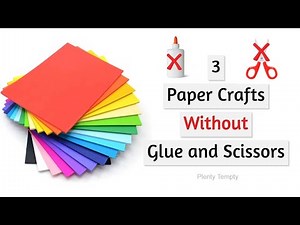 Paper Craft Without Glue /Paper Craft Ideas / Colour Paper Craft /Easy Paper Craft/ DIY Paper Craft