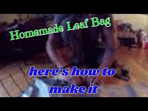 homemade leaf catcher - make yours CHEAP!!