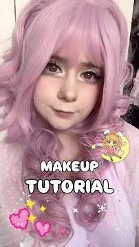 Tutorial na mój lalkowy makijaż w stylu #jfashion ✨🩷 #makijaż #kawaii #dollmakeup