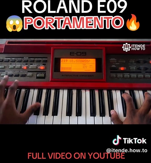 Roland E09 Portamento Tutorial