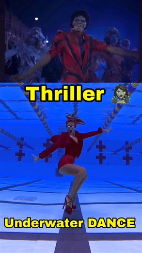 Kristina Makushenko | THRILLER - UNDERWATER DANCE🧟‍♀️ 💦 ⠀ I performed Michael Jackson’s Thriller—the entire choreography—completely underwater. In a leather... | Instagram