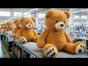 Inside China’s Teddy Bear Factory: From Fabric & Cotton to Finished Plush Teddy Bears (Full Process)