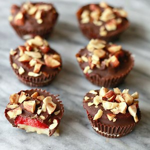 Frozen Chocolate Covered Banana Split Bites