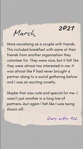 Diary entry 122: regular diary entries from a toxic relationship.