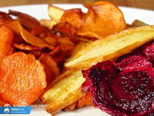 Low-Carb Mixed Vegetable Chips | KetoDiet Blog