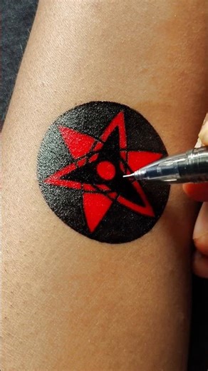 Sasuke Eternal Mangekyou Sharingan tattoo idea | Naruto inspired art........#tattoo #art #shorts