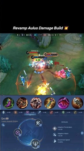 Aulus Revamp Build 💥#mlbb #5vs5 #mlbb #shorts #viral#mobilelegends
