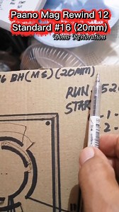 5.2K views · 92 reactions | Paano Mag Rewind 12 Standard #16 (20mm) #rewinding #standard #tutorial #domsrestoration #matuto | Domingo Rabanes Esteves | Facebook