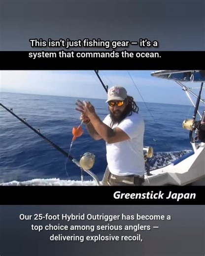 This isn’t just fishing gear — it’s a system that commands the ocean. Greenstick × Hybrid Outrigger. Born in Japan. Perfected in Hawaii. A legacy of craftsmanship now shaping the future of trolling. Greenstick. Created in Japan, refined across the Pacific, and trusted by professionals worldwide. Passed down from father to son — a philosophy of strength, patience, and precision. Built with a hybrid of carbon and fiberglass, it bends with the sea, yet never breaks. A rod that breathes with the oce