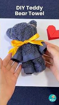 Folding teddy bear washcloths = your new hobby ##towelfolding diy #crafts #easycrafts ❤️🧸