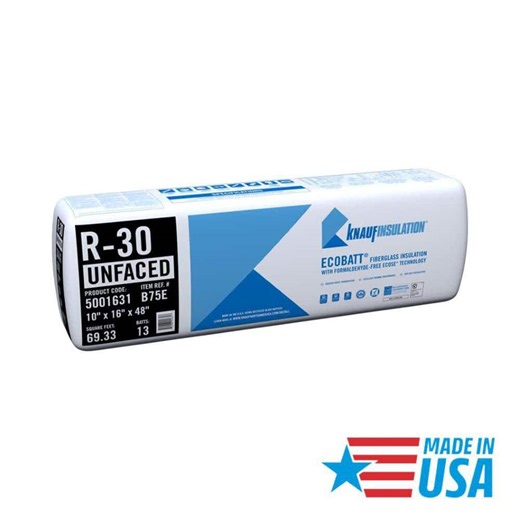 Reviews for Knauf Insulation R30 Unfaced 16 in. x 48 in. Precut Fiberglass Insulation Batts for Floor, Attic - Class A Fire-Rated, USA Made (1-Bag) | Pg 1 - The Home Depot