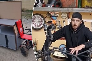 Il invente une machine équipée d'un tamis à sable pour ramasser les microplastiques sur les plages