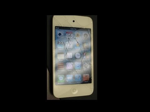 ipod touch 4th gen broken screen replacement "how to" #16