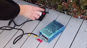 Integrated Thumb Throttle & PWM DC Motor Speed Controller Solution, 10-50V 60A/Max 100A Forward-Reverse Real-Time Voltage Display Cooling Fan and Safety Fuse