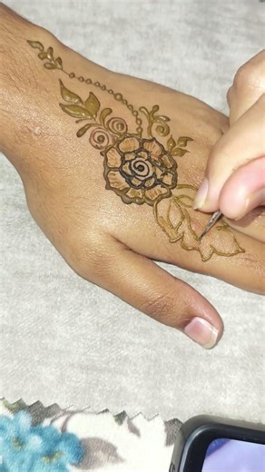 🥰✨Easy Arabic Floral Mehndi Design🌿| Back Hand Mehndi for Beginners✨ Simple & Stylish Henna 2026❤️💫