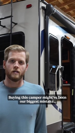 Is our camper ruined?? So if you’ve watched any of our last reels you know we bought a used camper and it seems to need a lot of work. Along with that we found our camper needs a whole new roof. How do we do that?? Well we have to first hand scrape all of the old sealant off, clean it and then apply a new roof sealant. Not an easy or cheap job sadly… But hey, it beats finding this problem while on the road. | Living Large Camping