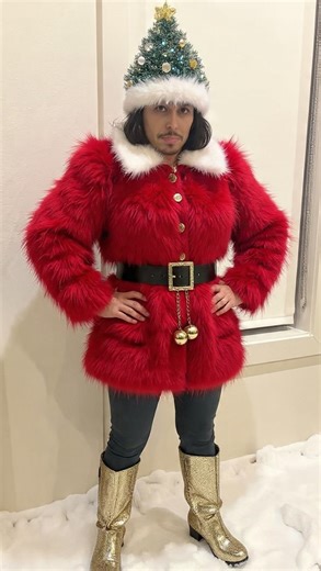 Meta AI on Instagram: "@goobigubbi wants festive outfits that can survive multiple holiday parties and still make his mom proud, challenge accepted!"