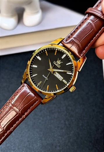 Style kasual jam tangan Olevs pria tahan air, cocok banget buat aksesoris harian maupun formal. #jamtangan #jamtanganoriginal #jamtanganpria #olevs #olevswatch