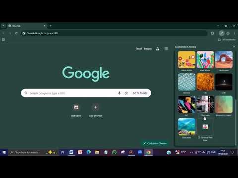 How to add wallpaper in chrome page