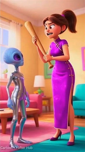 Alien and the Little Girl | Heart Touching 3D Animated Story | Defa Story Realms