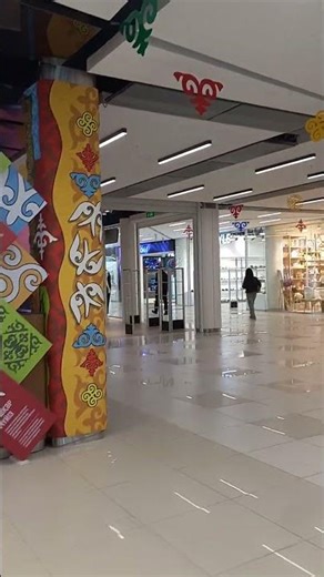I enter the Central Department Store on March 31st in Karaganda.