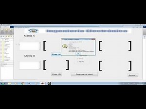 Operaciones de matrices, guide en MATLAB