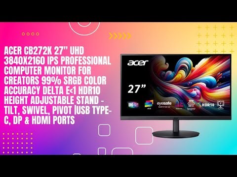 Acer CB272K 27" UHD 3840x2160 IPS Professional Computer Monitor