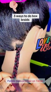 6.2K views · 19 reactions | 3 Ways To Do Box Braid #videoviralシ #viralreelsfb #hairgoals #followers #hairstyle #everyone #hairinspo #tutorials | The Hair Haven | Facebook
