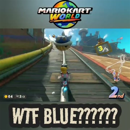 THE BLUE SHELL HIT ME IN SECOND PLACE (Mario Kart World) #nintendoswitch2 #mariokart #nintendo #mkw