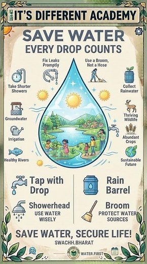 Save Water: Every Drop Counts! 💧 | Preserve Our Most Precious Resource #SaveWater #WaterConservation