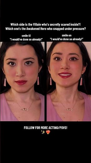 VILLAIN SERIES! ✨the Villain is actually scared inside… Acting Challenge, left/right? #acting #cast