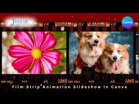 Film Strip Animation Slideshow in Canva 🎞️ | Easy Vintage Photo Reel Effect!
