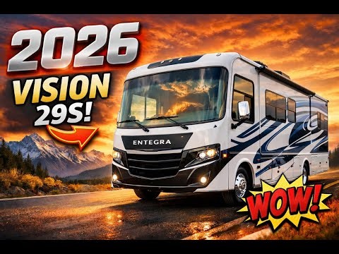 Small Class A Motorhome that Has a HUGE LIVING SPACE!