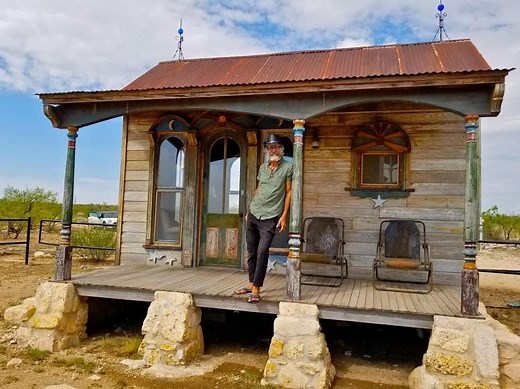 1.1K views · 44 reactions | Once upon a time I created a pair of Art Houses called the Zebu Sisters once they reached their West Texas Homesite. Before that, one was called the House of the Rising Sun. Which one do you think that is? | Tiny Texas Houses | Facebook