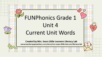 FUNPhonics Unit 4 Current Words