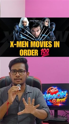 X-Men Movies in Chronological Order! | Vibeonbros | #marvel #mcu #viral #avengers #shorts