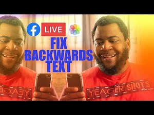 How To Flip Facebook Live Video + Mirror Vids in iOS