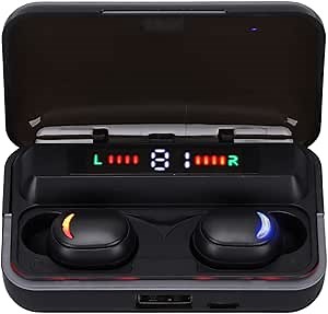 Amazon.com: PUSOKEI Earbuds Headphones with MIC,Smart Noise Reduction Bluetooth 5.1 Earphones with LED Display Charging Box for Sports Driving Housework : Electronics