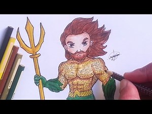 How to Draw AQUAMAN | Step by Step