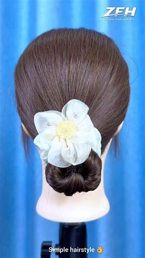 How to Make Simple Beautiful Hairstyle ✨ #shorts #new