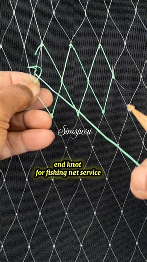 End knot for cast net service #net #knot #netservice