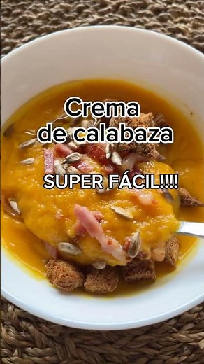 Crema de calabaza súper fácil!!