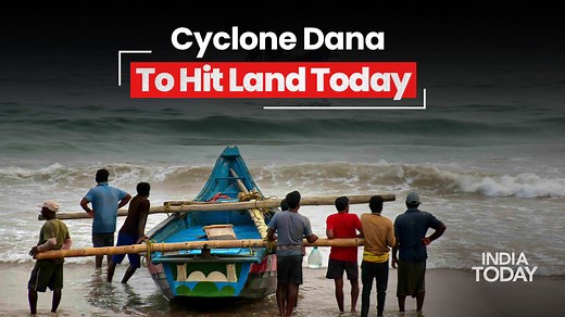 13K views · 98 reactions | Red alert in Bengal and Odisha as Cyclone Dana approaches with 130 km/h winds, affecting flights and trains. #cyclone #Dana #weather #Odisha #cycloneDana | India Today | Facebook