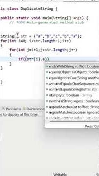 Duplicate String Program #javaprogramming #coding